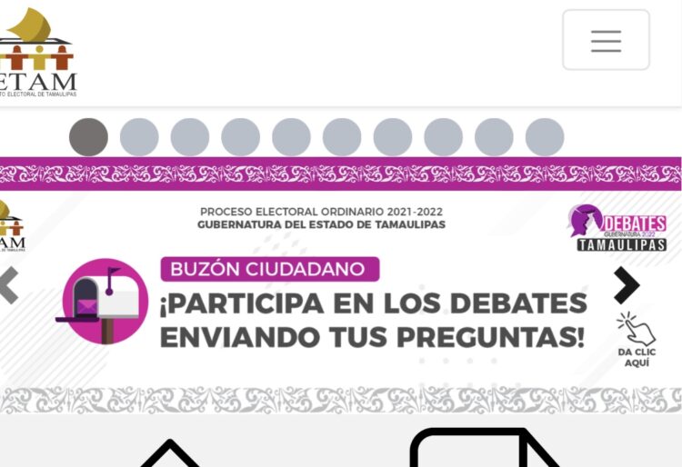 Abre IETAM Buzón Ciudadano  para preguntas al candidato