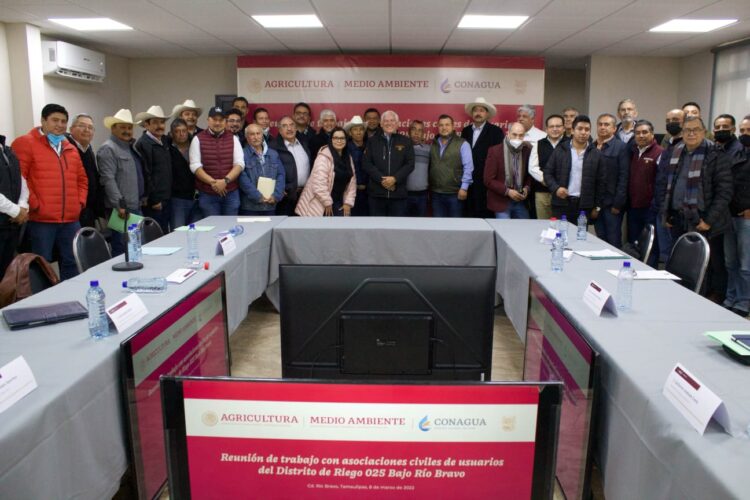 Atienden Agricultura y Conagua a productores del Bajo Río Bravo de Tamaulipas, afectados por la sequía