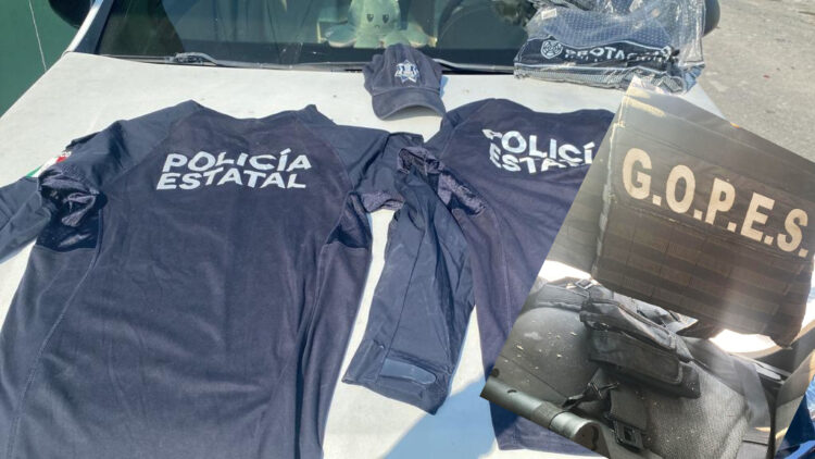 Clonan chalecos de Gopes y uniformes de policias
