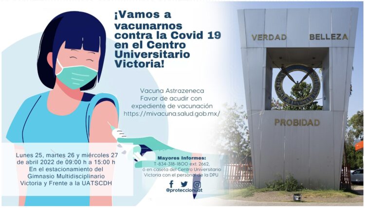 Realiza UAT en el CU Victoria jornada de vacunación contra Covid 19