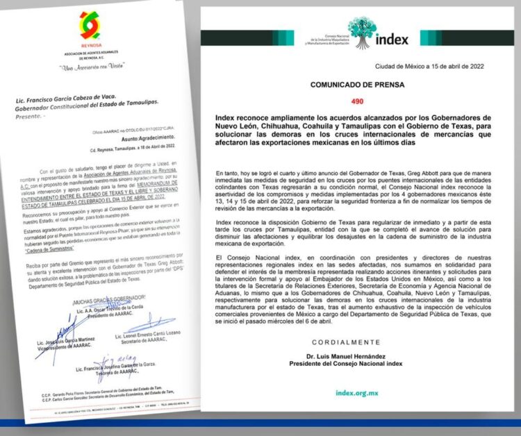 Reconocen organismos intervención de Cabeza de Vaca en conflicto de cruces internacionales