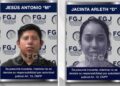Por secuestro, 50 años de prisión a Jesús Antonio “M” y Jacinta Arleth “D”