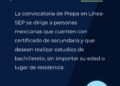 Abre Prepa en Línea-SEP primera convocatoria 2022