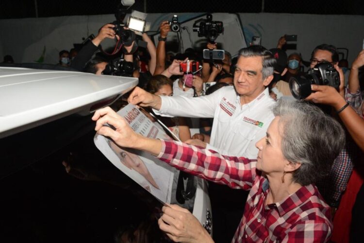 Arranca campaña Américo en Victoria; pidió castigo a corruptos