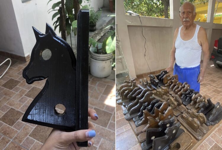 Don Carlos Vargas creador de arte con madera