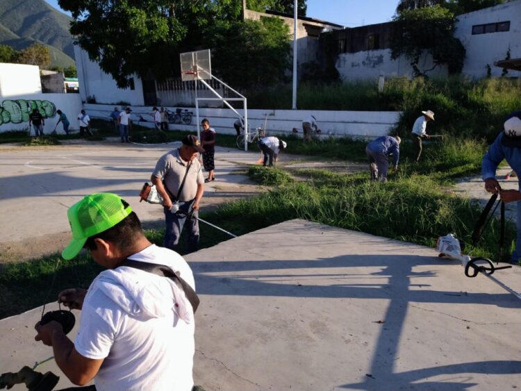 Limpiando espacios para hacer deporte