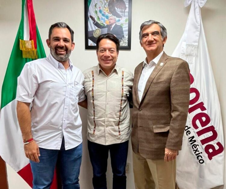 Se reúnen Américo y Mario Delgado; van por la renovación de Morena en Tamaulipas