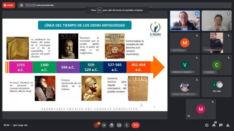 Capacitan a personal de la Fiscalía en Derechos Humanos