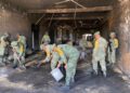 Tras incendio en iglesia, apoyan elementos del Ejército Mexicano