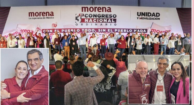 Ovacionan al gobernador electo Américo Villarreal en Congreso Nacional de Morena