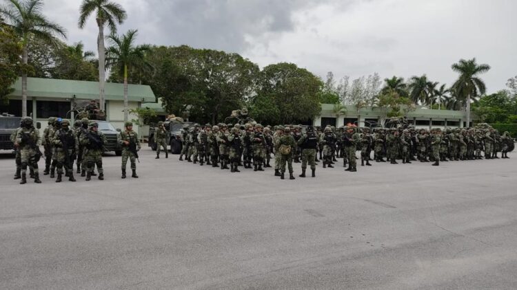 Llegan a Tamaulipas 400 de 600 militares que reforzarán la seguridad en el estado