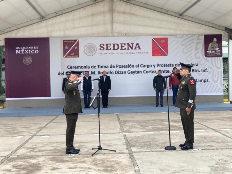 Rodolfo Dizan Gaytán Cortez, nuevo mando en el 77 Batallón de Victoria