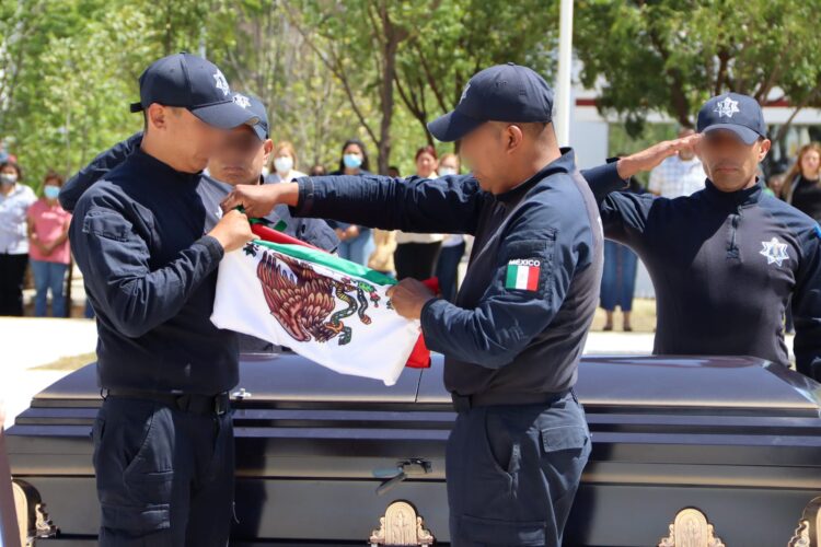 Despiden con honores a Cris, policía de la Guardia Estatal caído en cumplimiento del deber