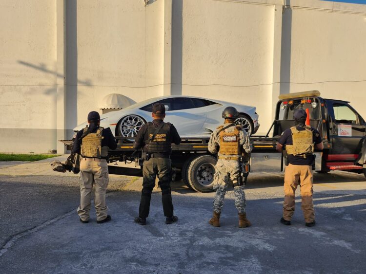 Localizan en Matamoros un Lamborghini robado en USA