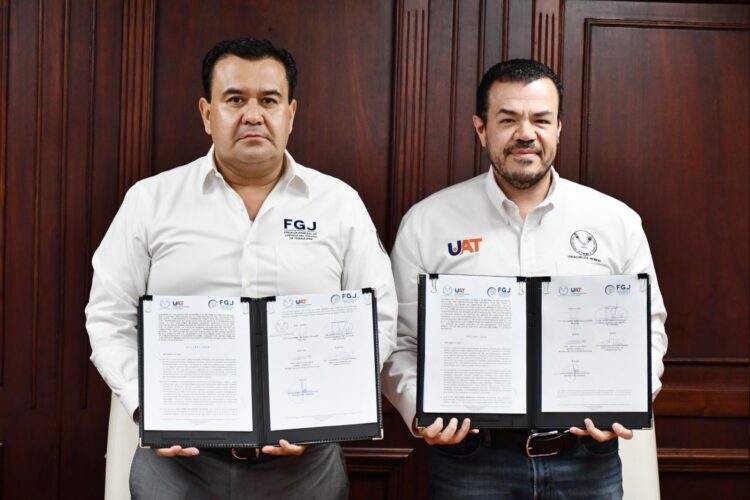 Firman Convenio Fiscalía y UAT para que estudiantes realicen practicas profesionales