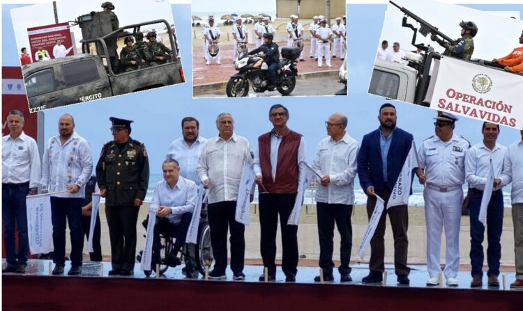 Dan banderazo nacional del Operativo Semana Santa 2023 Madero, Tamaulipas