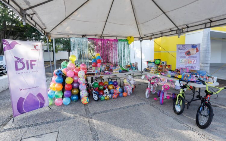 Entregó “DIFTÓN” 20 mil juguetes en la «Ruta de la Niñez»