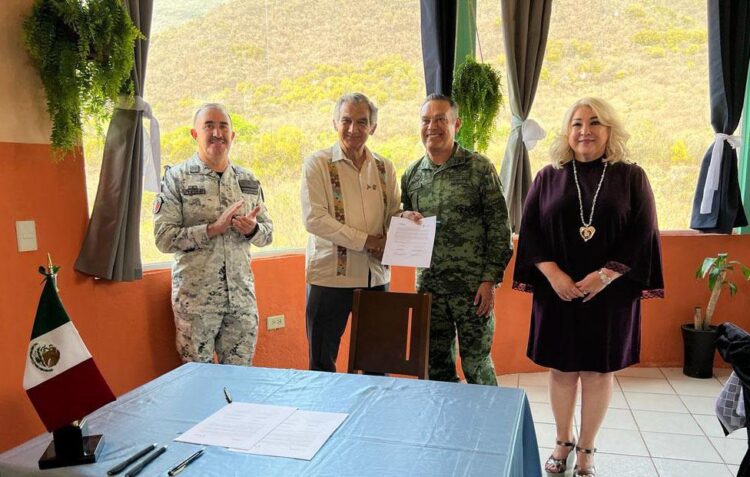 Firma Gobernador convenio con Fuerzas Armadas para fortalecer la seguridad