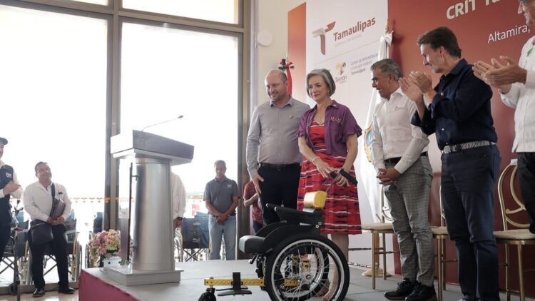 Recibe DIF Tamaulipas 20 sillas de ruedas donadas por el CRIT Altamira