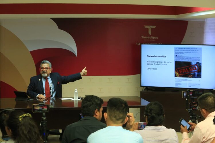 Con información falsa pretenden generar caos en Tamaulipas: Jorge Cuéllar