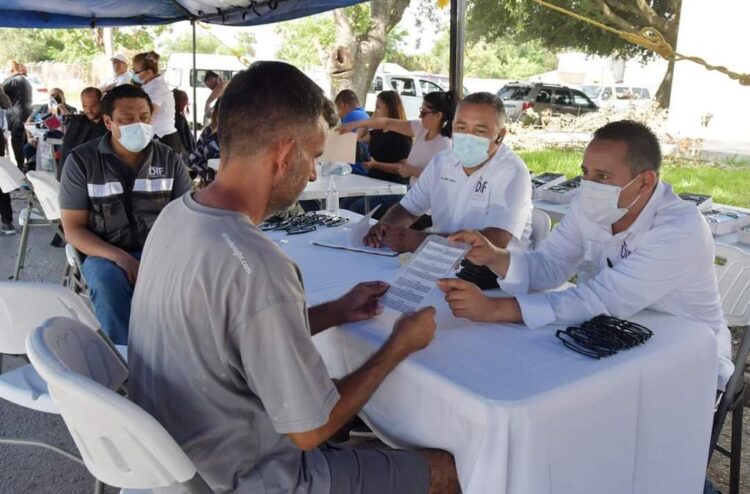 Beneficia DIF Tamaulipas a más de 500 migrantes en brigada médica asistencial en Matamoros