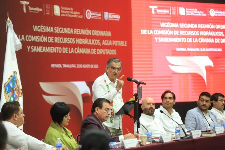 El agua de Tamaulipas está en buenas manos”, le dicen legisladores federales al gobernador Américo Villarreal