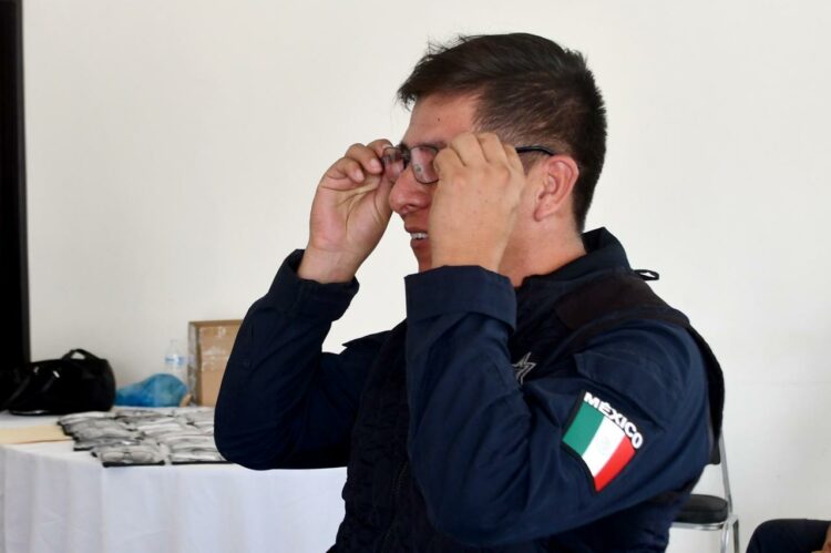Guardia Estatal recibe donación de lentes en Campaña Integral de Salud Visual