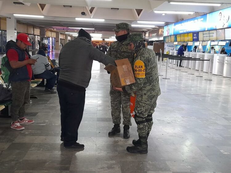 Aplica Ejército Plan DN-III-E por frío en Tamaulipas