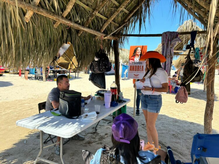 Recorre Andrea García, Playa la Pesca, este jueves santo