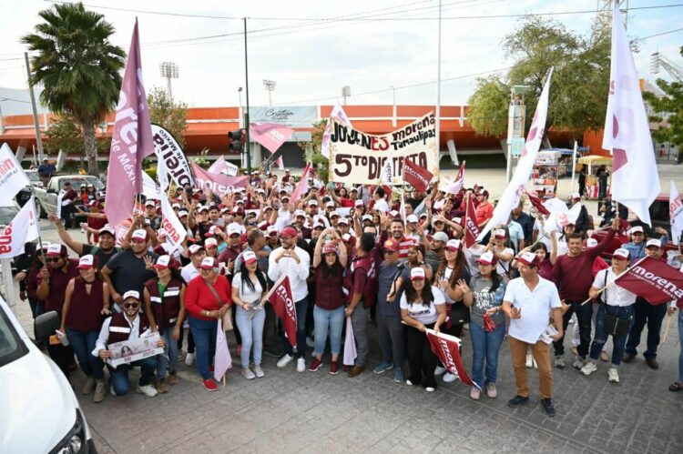 Olga Sosa en Ciudad Victoria es respaldada por la fuerza y entusiasmo de la juventud