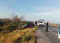 Fallece persona en choque entre automóvil y tractocamión