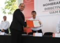 Rector de la UAT entrega nombramientos a nuevos directivos de la UAM Mante