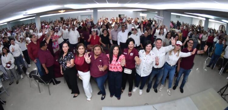 Olga Sosa recibe respaldo de maestros de Reynosa: educación construye paz y desarrollo con justicia