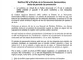 Notifica INE Mexico al Partido de la Revolución Democrática inicio de periodo de prevención.