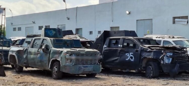 Destruyen 50 vehículos «monstruos» en Tamaulipas