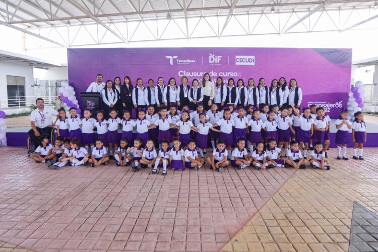 Gradúa DIF Tamaulipas a cerca de 3 mil alumnos de preescolar en los CECUDI y CAIC del estado
