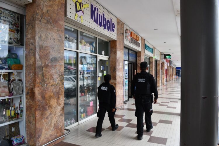 Refuerza Guardia Estatal vigilancia en comercios ante compras de regreso a clases