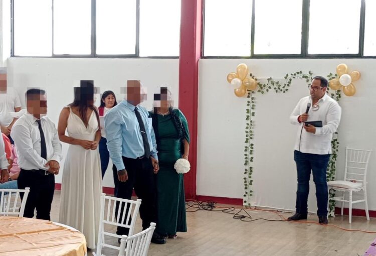 Realizan Campaña de Matrimonios Colectivos en penal de Matamoros