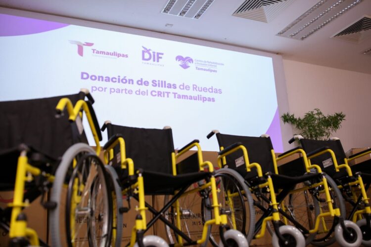 Recibe DIF Tamaulipas sillas de ruedas donadas por Fundación Teletón