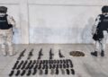 Aseguran cinco armas largas, cargadores y más de 800 cartuchos