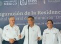 Inaugura Américo albergue y residencia en hospital de Matamoros durante enlace con el presidente AMLO