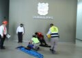 Participa Américo Villarreal en simulacro durante el Día Nacional de Protección Civil*