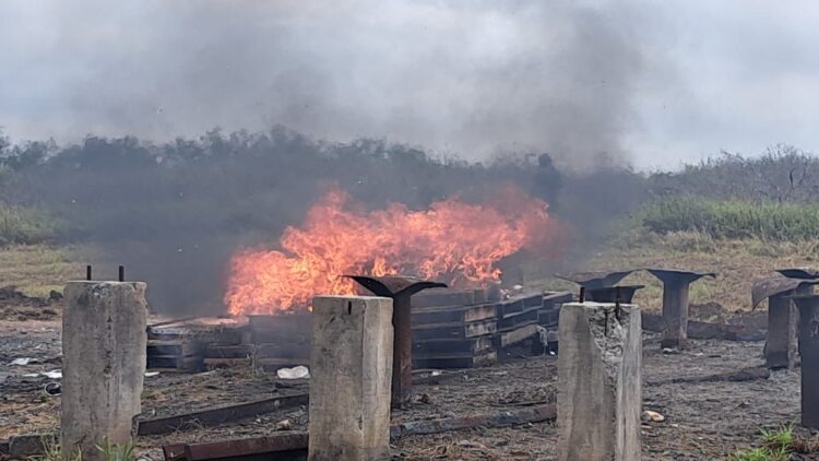 REALIZA FGR INCINERACIÓN DE NARCÓTICOS EN TAMAULIPAS
