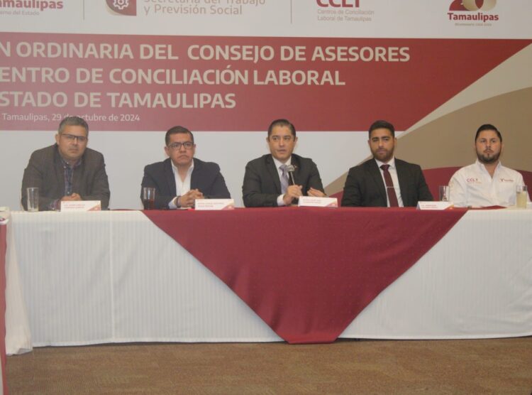 Se reúne Consejo de Asesores del Centro de Conciliación Laboral de Tamaulipas