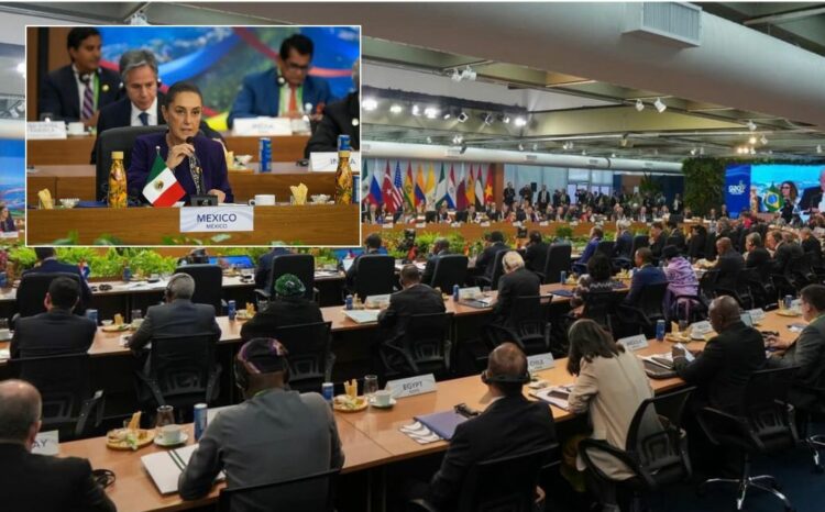 En G20, presidenta Claudia Sheinbaum propone reforma al Consejo de Seguridad de la Naciones Unidas