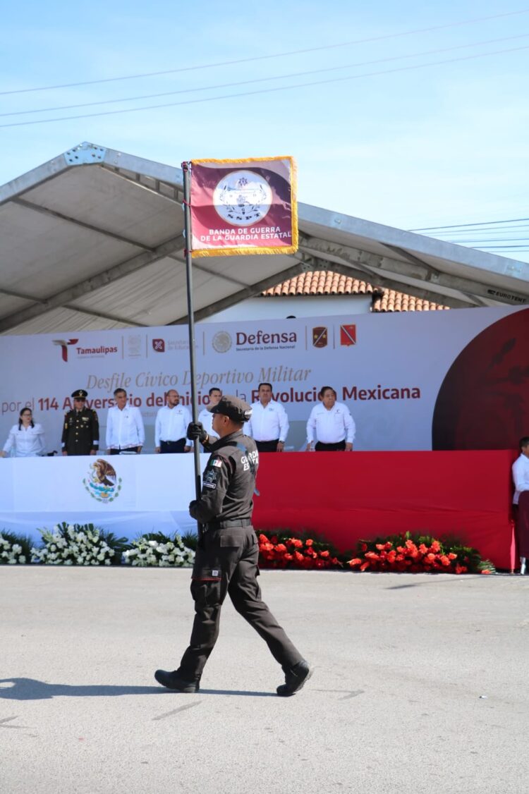 Participa SSPT en tradicional desfile de la Revolución Mexicana