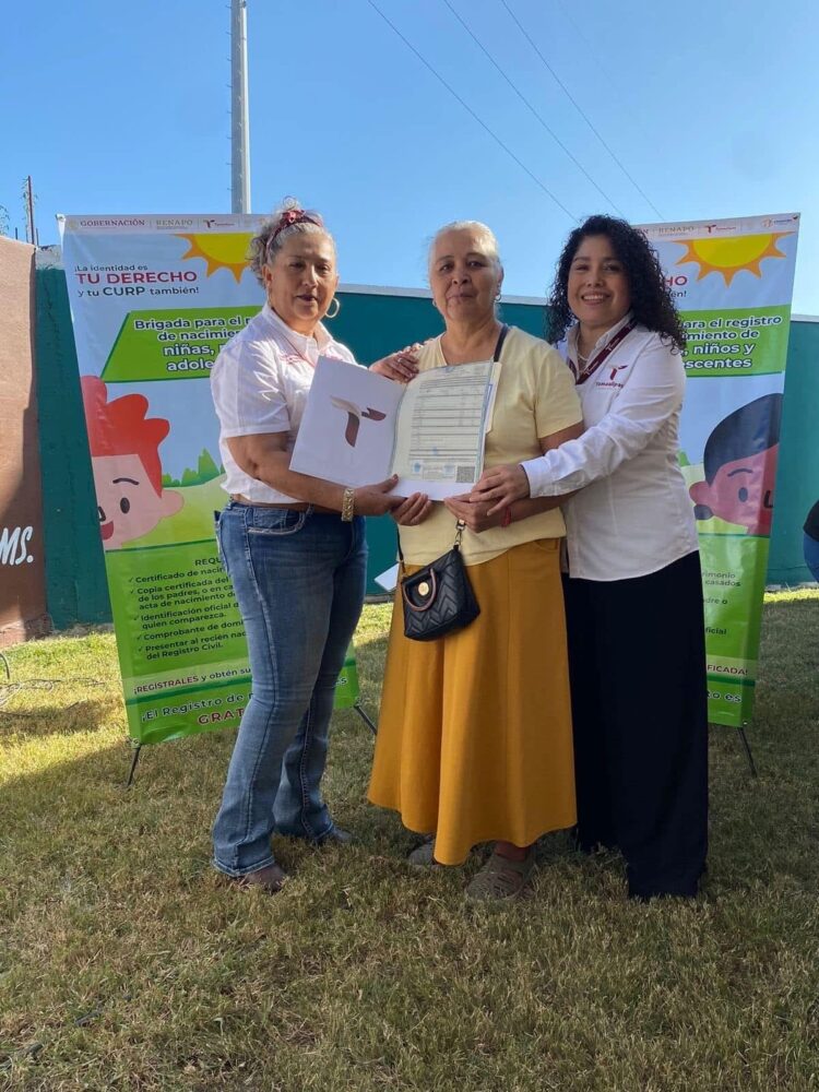 Realizan en Valle Hermoso, «Brigada para el Registro Oportuno de Nacimiento de Niñas, Niños, Adolescentes y Adultos Mayores»