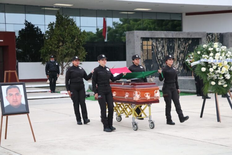 Despiden con honores al Guardia Estatal caído en cumplimiento de su deber