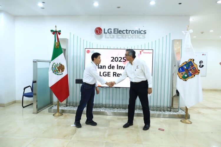 Invertirá LG Electronics 100 MDD en Tamaulipas y generará más de mil 300 empleos