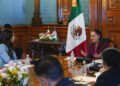 Recibe presidenta de México a la secretaria de Seguridad Nacional de los Estados Unidos